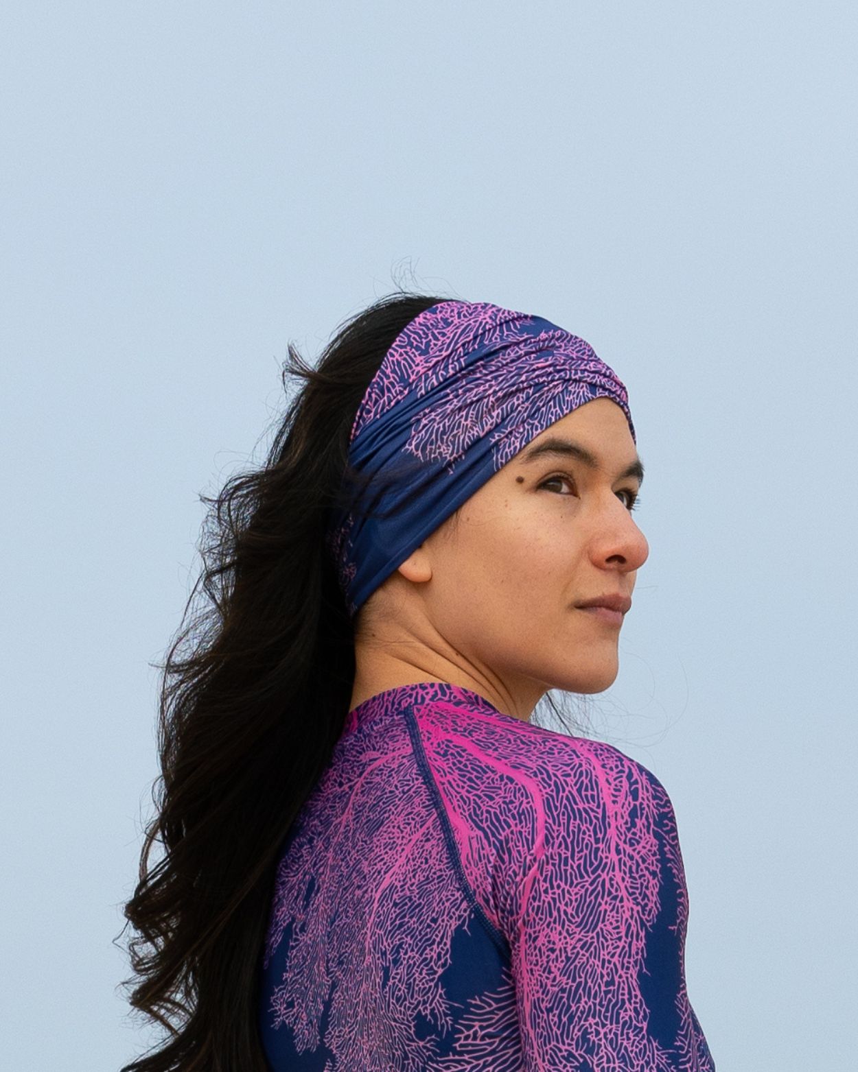 coral scuba diving headband