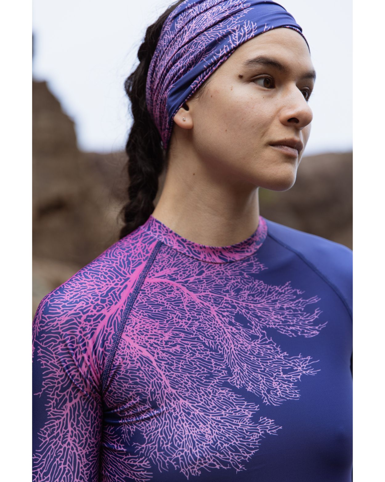 coral sea fan dive skin rash guard