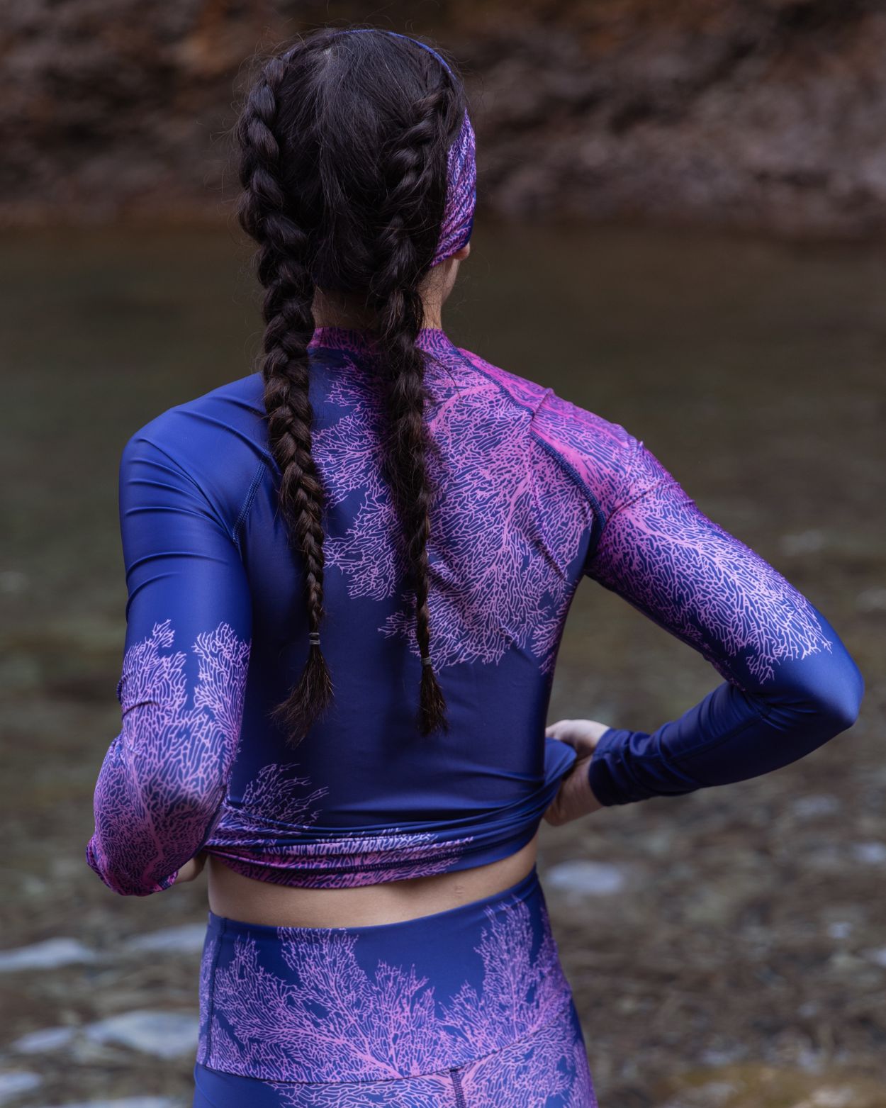 coral sea fan dive skin rash guard