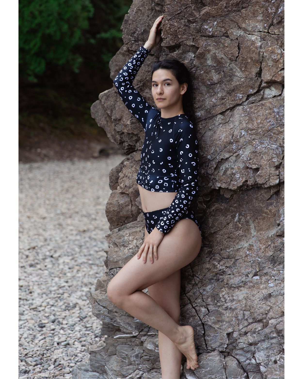 ♻️ Cropped Rash Guard | Spotted Eagle Ray