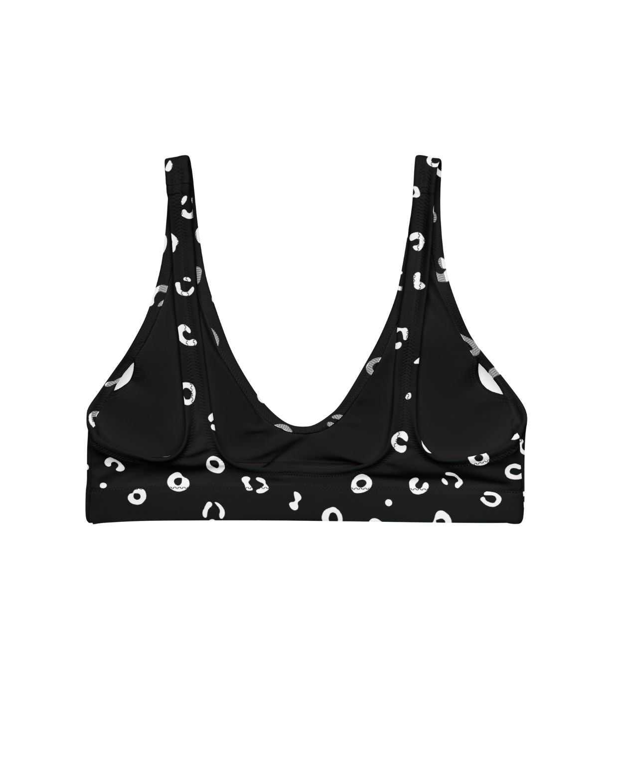 spotted eagle ray bikini top