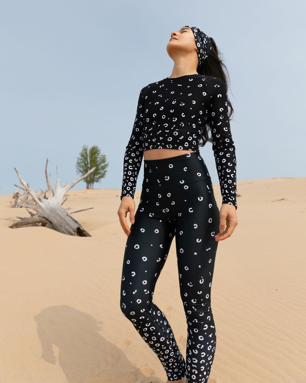 spotted eagle ray dive leggings