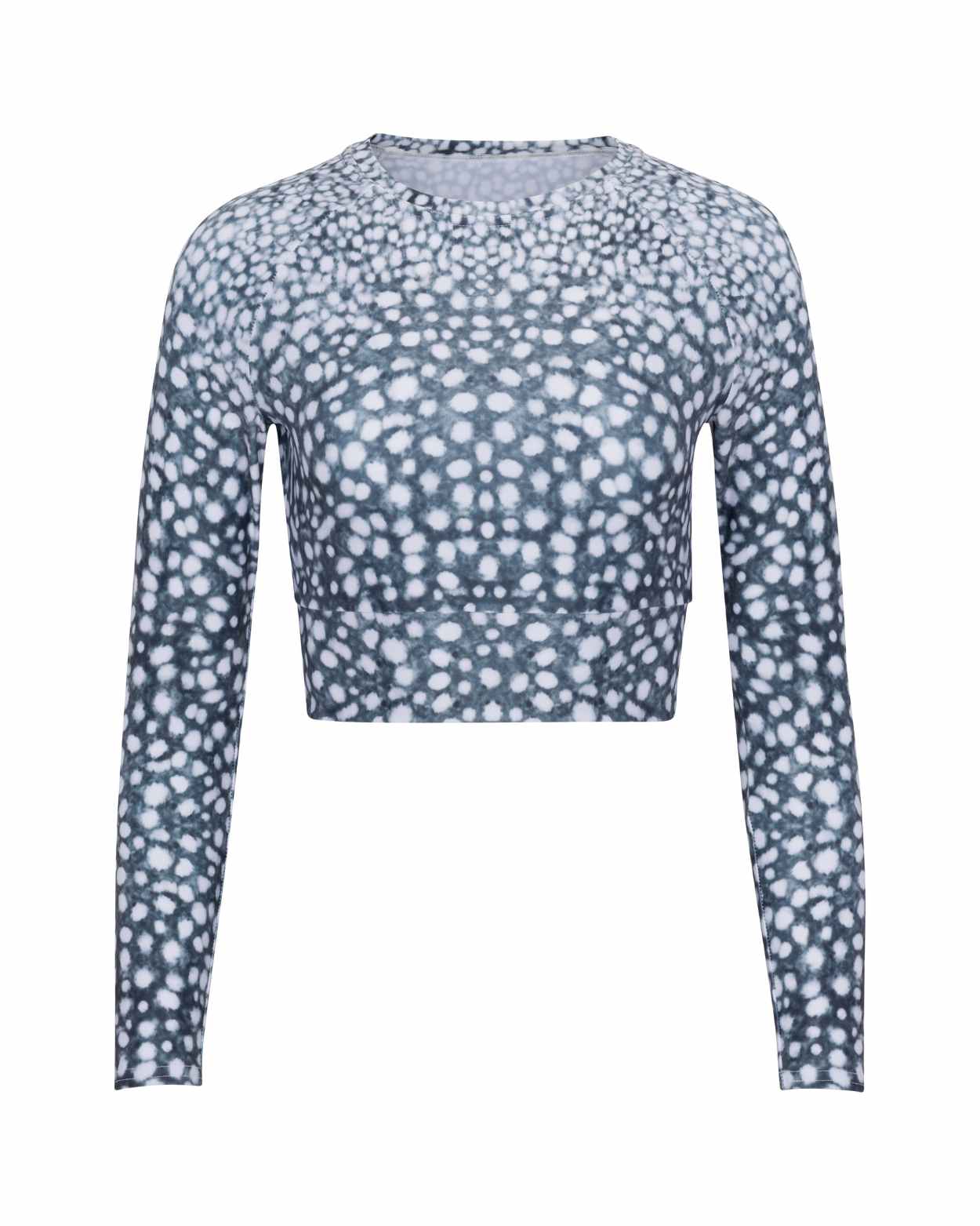 cropped whale shark rash guard