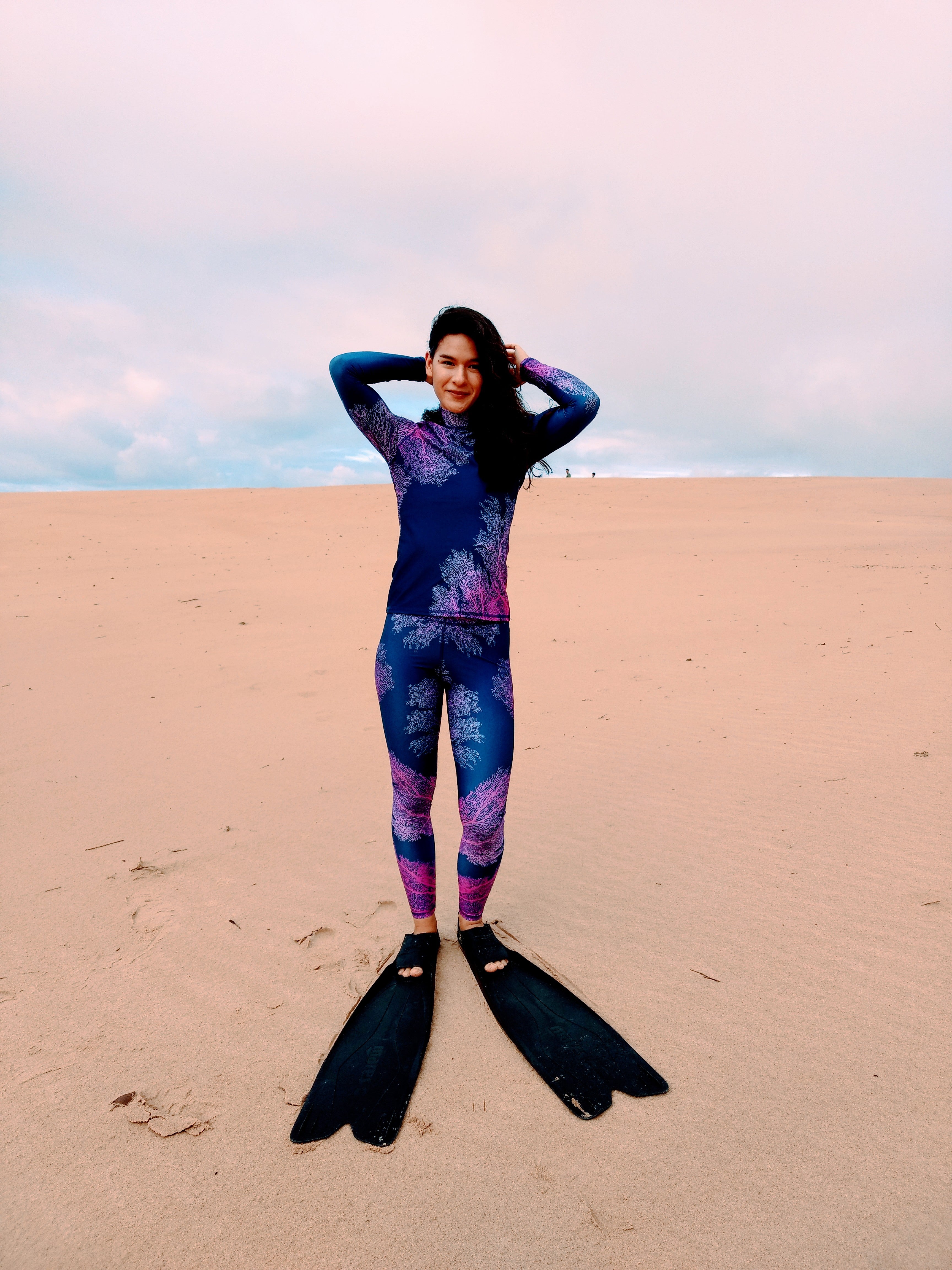 Coral Sea Fan Freediving Leggings