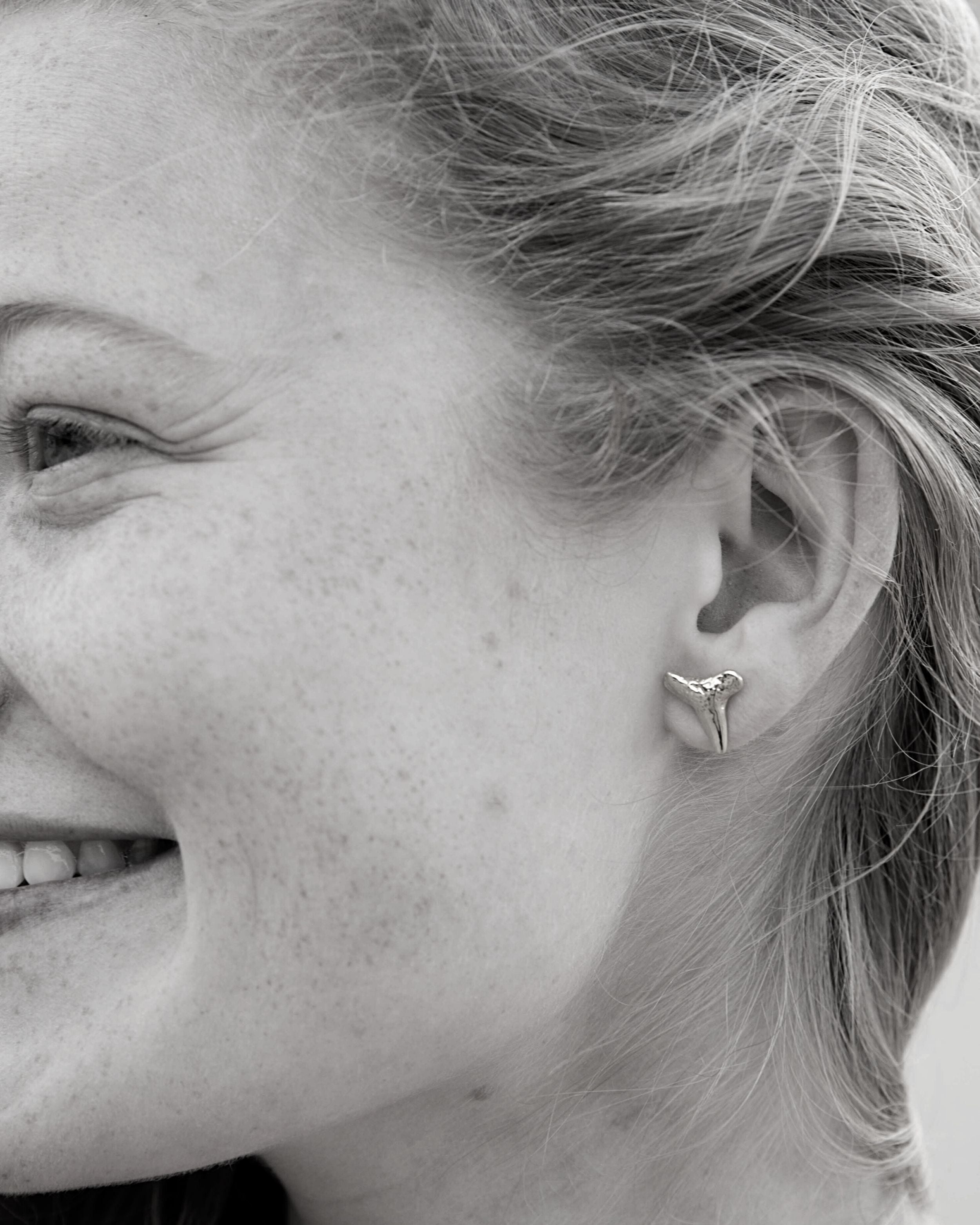 shark tooth earring