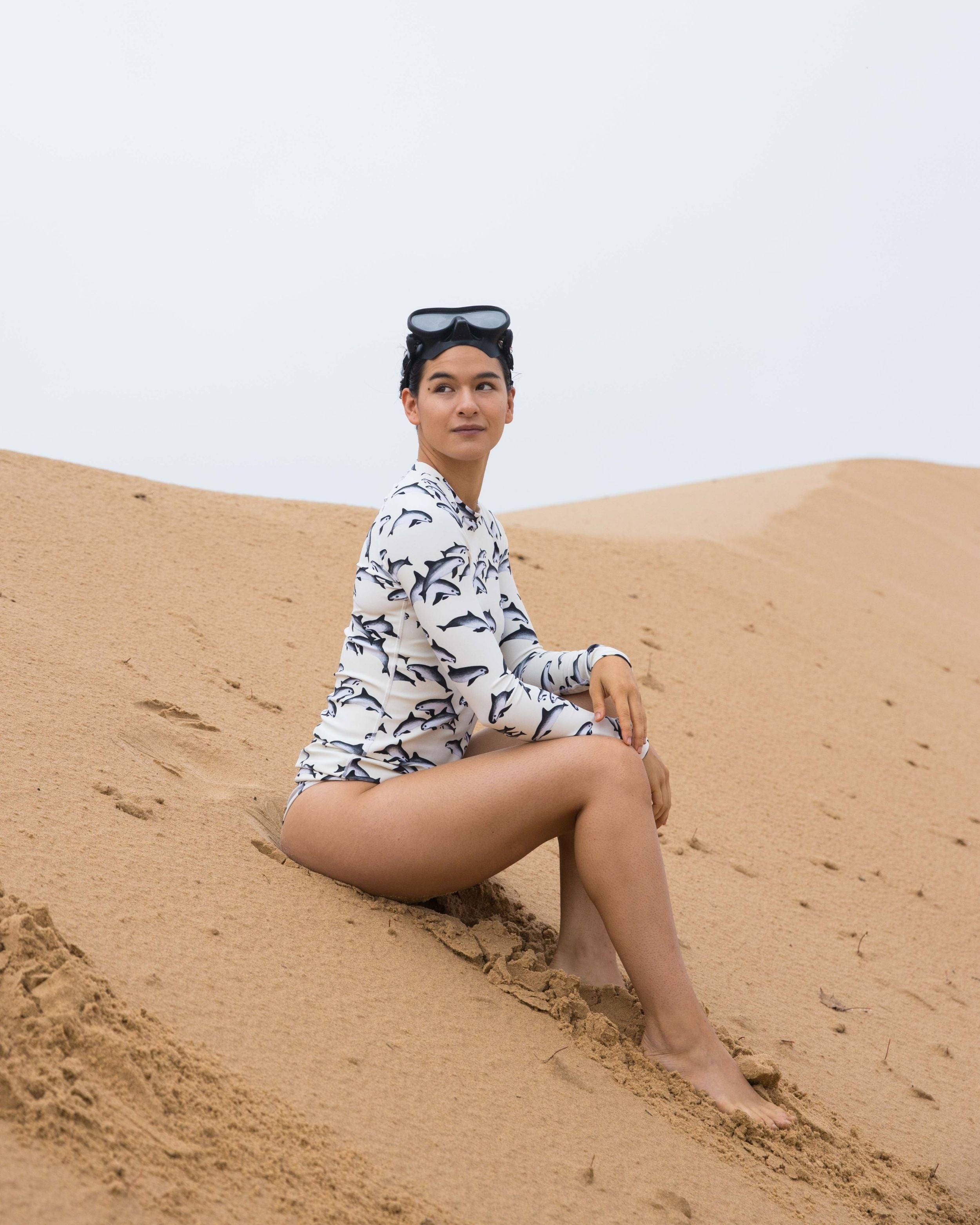 vaquita dolphin rash guard shirt SPF