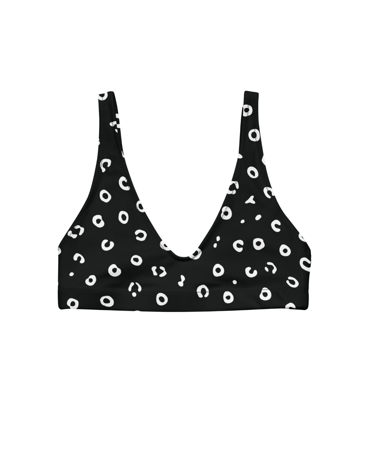 spotted eagle ray bikini top
