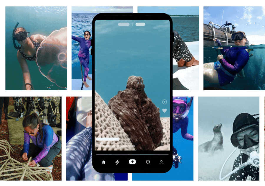 Women's scuba diving community