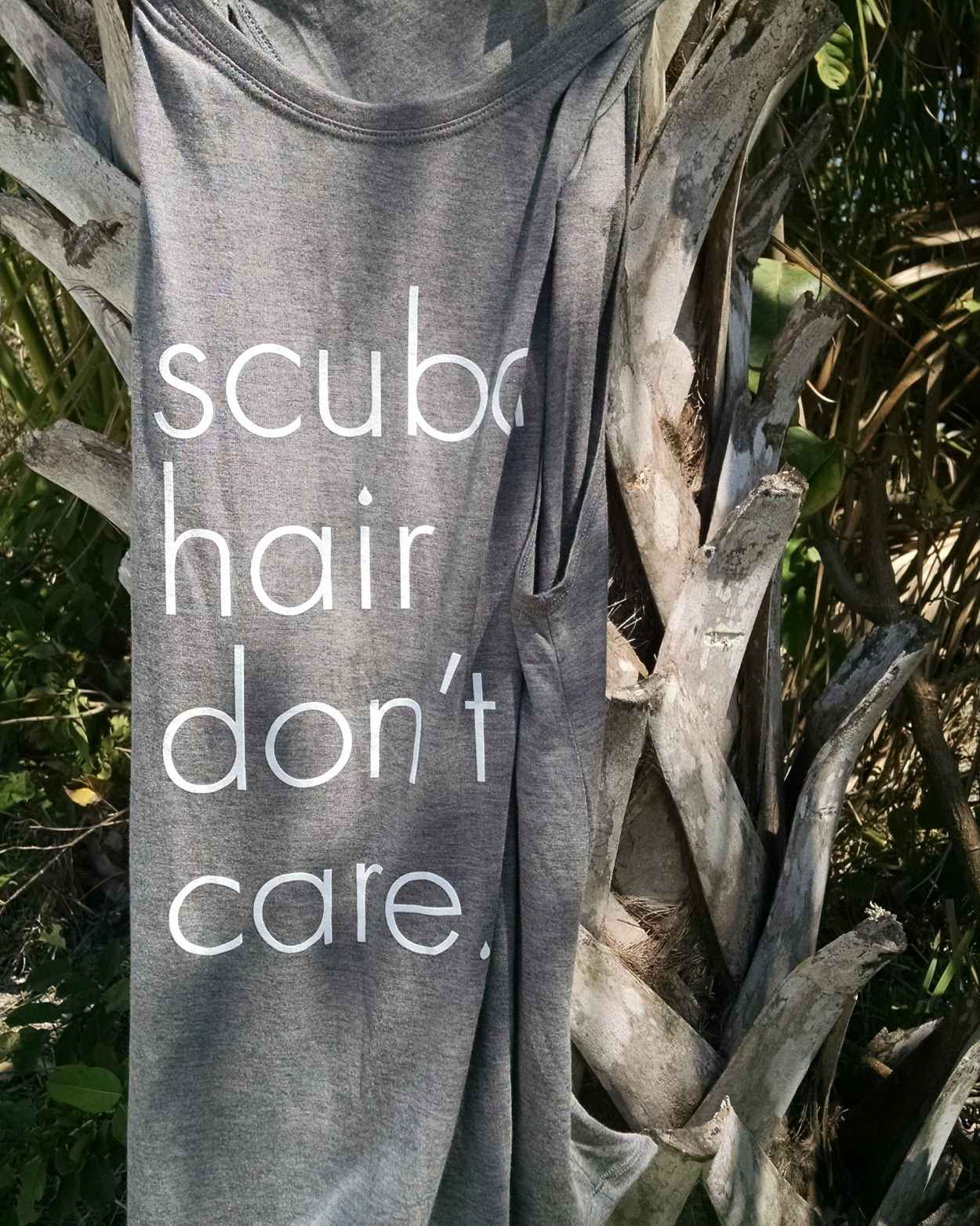 scuba dive hair don't care shirt