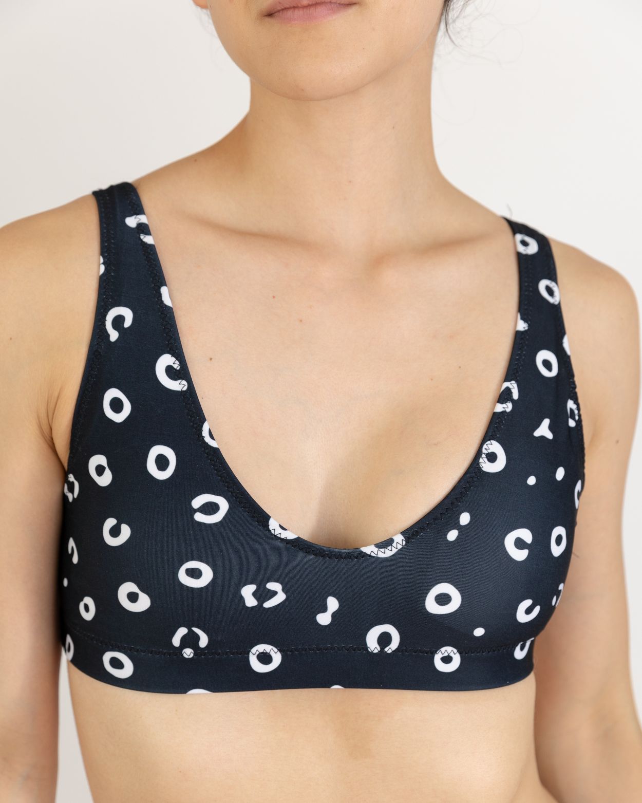 spotted eagle ray bikini top