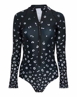 spotted eagle ray long sleeve swimsuit