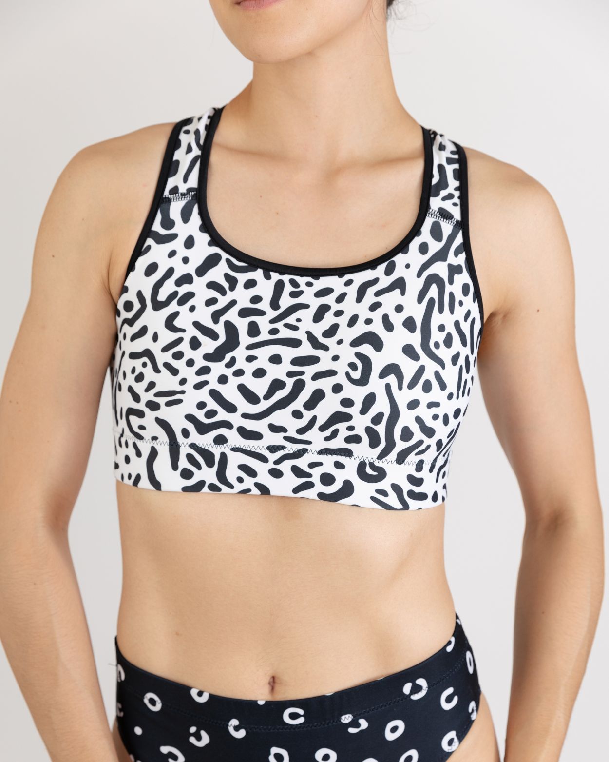 spotted eagle ray bikini top