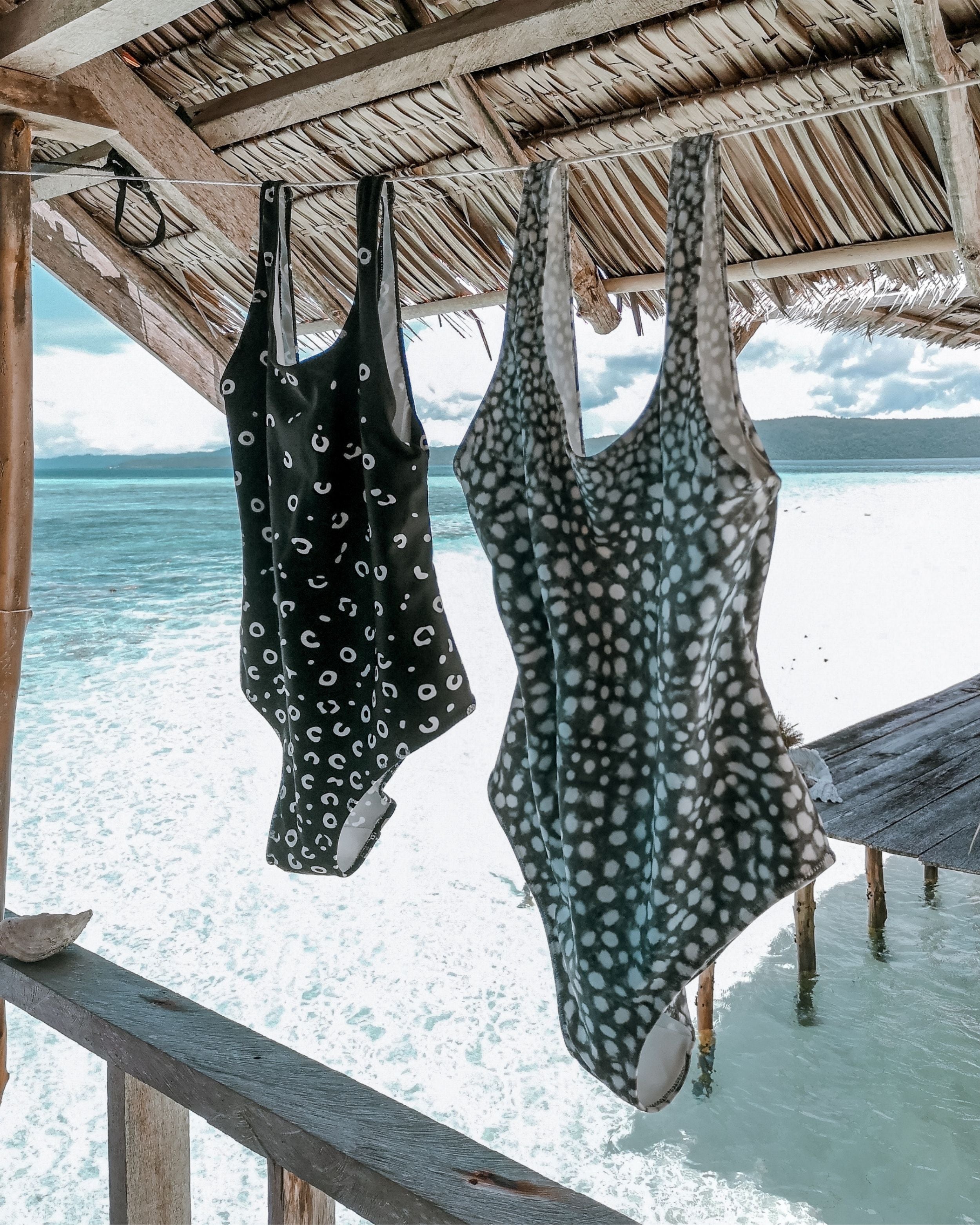 Spotted Eagle Ray Pattern Swimsuit