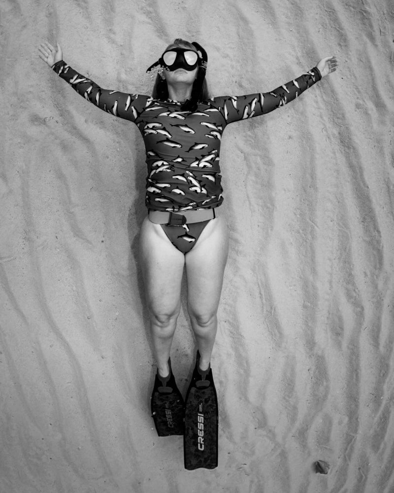 freediving rash guard suit